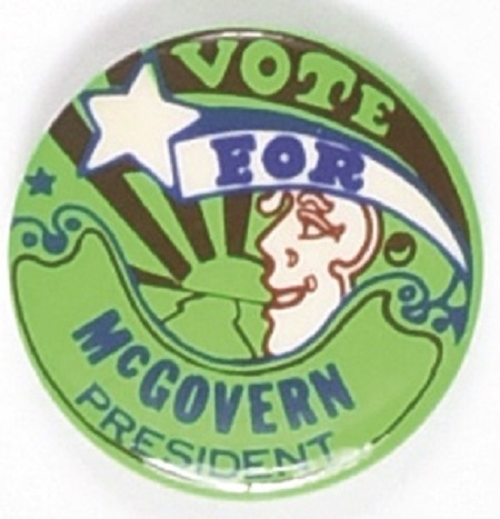 George McGovern Peter Max Style Pin