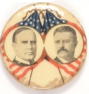 McKinley, Roosevelt Flags Jugate