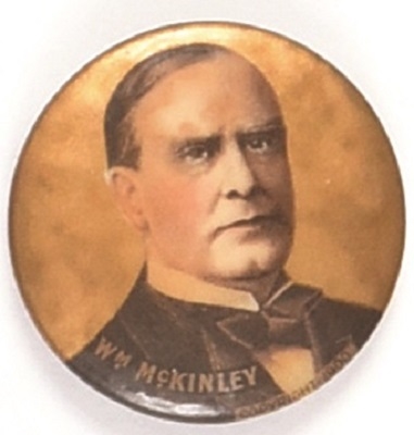 William McKinley Gold Celluloid