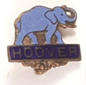 Hoover Enamel Elephant Pin