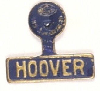 Hoover Blue and Gold Tab
