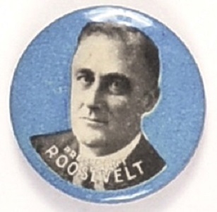 Franklin Roosevelt Scarce Blue Celluloid