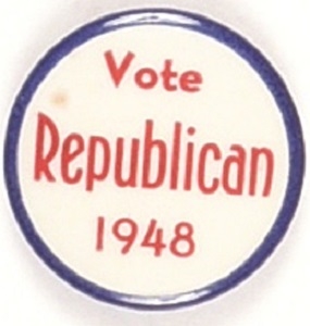 Dewey Vote Republican 1948