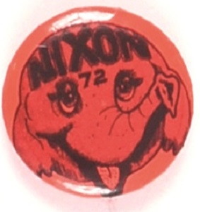 Nixon Bright Pink Elephant Pin