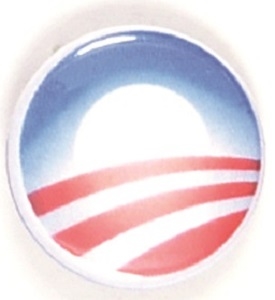 Obama Rising Sun Logo Celluloid