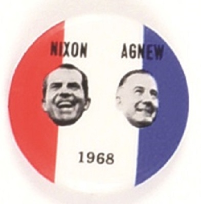 Nixon, Agnew 1968 Red, White, Blue Jugate