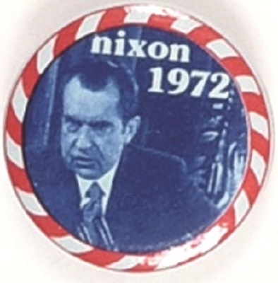 Nixon 1972 Celluloid With Unusual Design