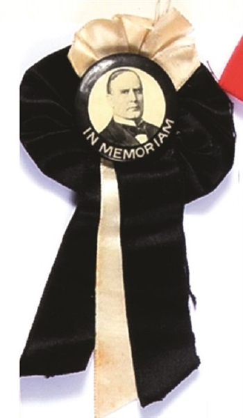 McKinley In Memoriam Pin and Ribbons