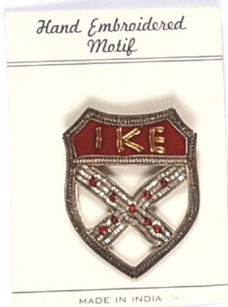 Eisenhower Shield Embroidered Pin