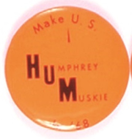 Make US Hum, Humphrey 1968 Celluloid
