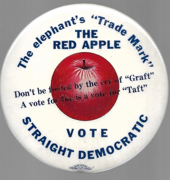 Stevenson Red Apple Vote Straight Democratic