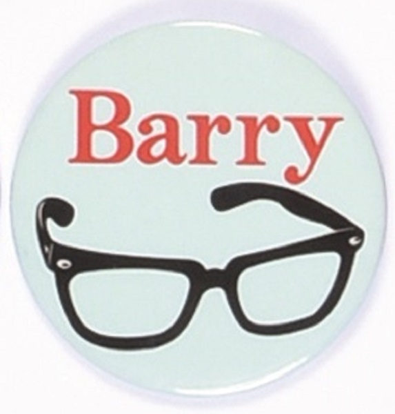 Barry Goldwater Scarce Dark Glasses Pin