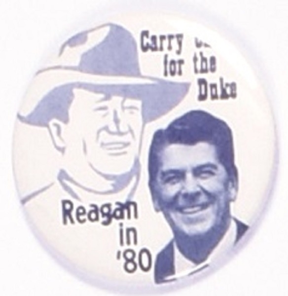 Reagan, John Wayne Carry on for the Duke