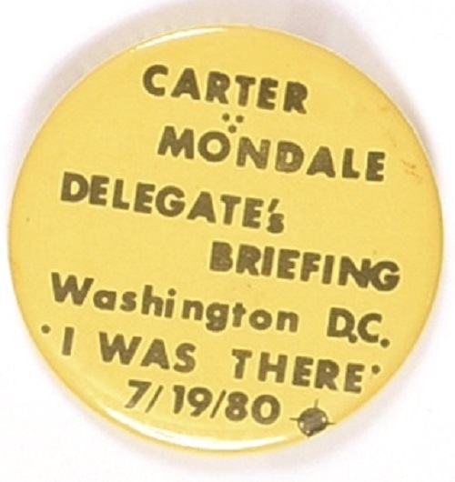 Carter, Mondale Delegates Briefing