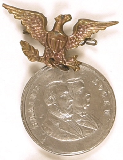 Blaine, Logan Jugate Medal with Eagle Pin