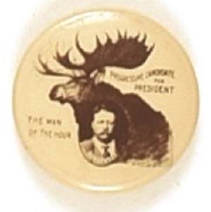 Roosevelt Man of the Hour Bull Moose 11/16 Inch Version