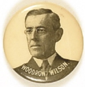 Woodrow Wilson Black, White Celluloid