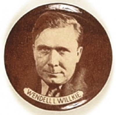 Wendell Willkie Sepia Celluloid
