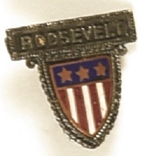 Franklin Roosevelt Enamel Shield