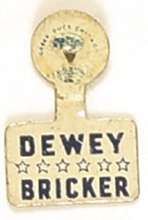 Dewey, Bricker 1944 Tab