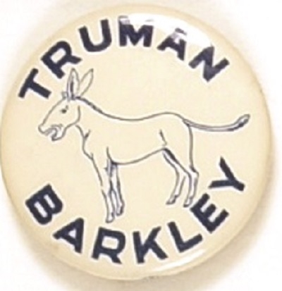 Truman, Barkley Rare Blue Donkey Celluloid