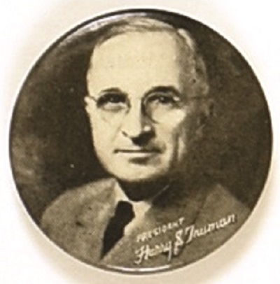 Harry Truman Sharp Photo Celluloid
