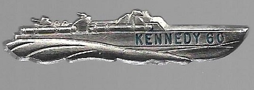 Kennedy PT 109 Silver Pinback