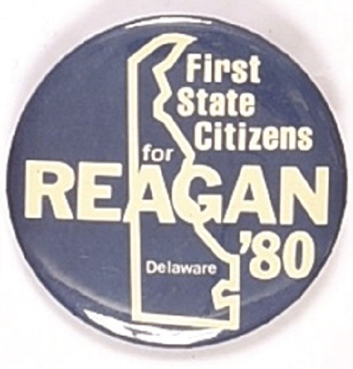Reagan First State Citizens 1980 Celluloid