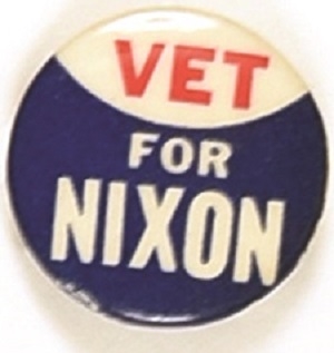 Vet for Nixon 1960 Celluloid
