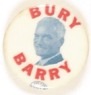 Bury Barry Anti Goldwater Picture Pin