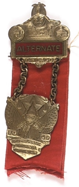 Franklin Roosevelt 1940 Alternate Delegate Badge