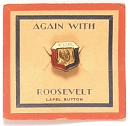 Work With Roosevelt Enamel Pin and Card