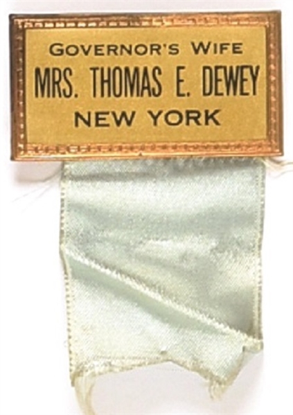 Mrs. Thomas E. Dewey Badge