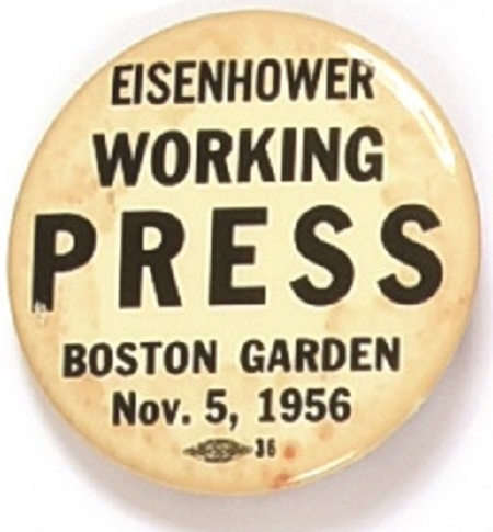 Eisenhower Working Press Boston Garden Pin