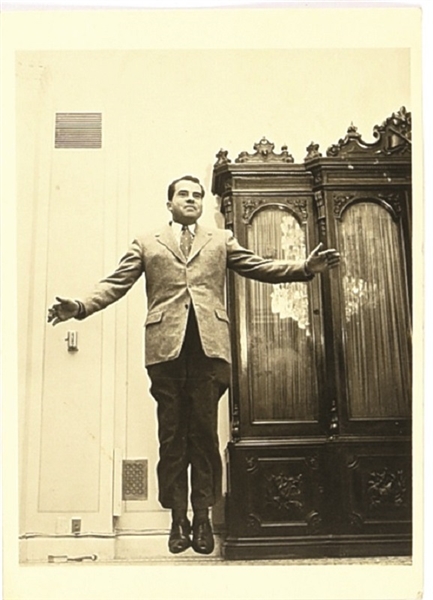 Nixon Jumping Postcard
