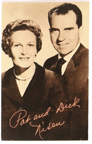 Pat and Dick Nixon Postcard