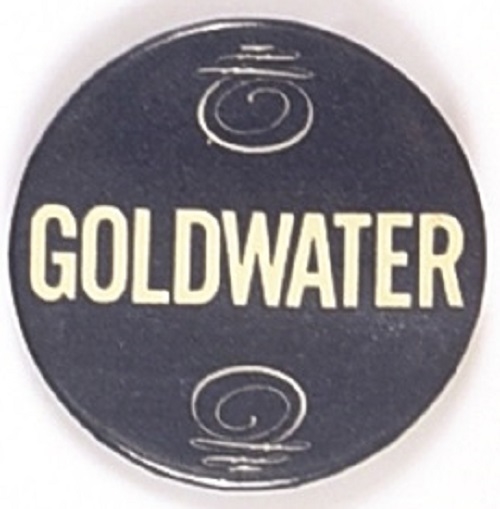 Goldwater Blue and White Celluloid