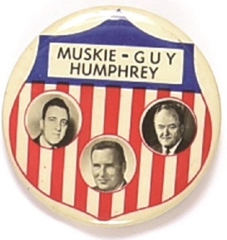 Humphrey, Muskie, Guy North Dakota Coattail