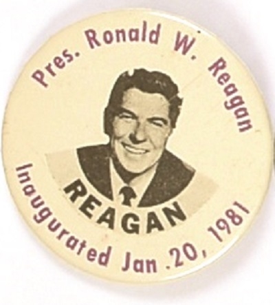Reagan 1981 Inaugural Pin