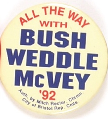 Bush, Weddle, McVey Virginia Coattail