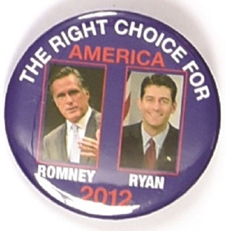 Romney, Ryan Right Choice for America