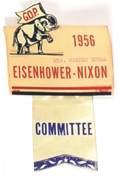 Eisenhower, Nixon Committee Badge