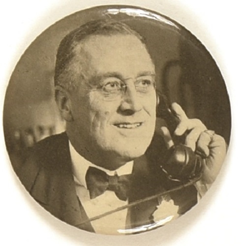 Franklin Roosevelt on the Phone Mirror