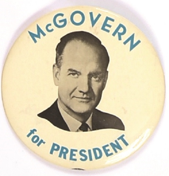 McGovern for President Scarce 1968 Celluloid
