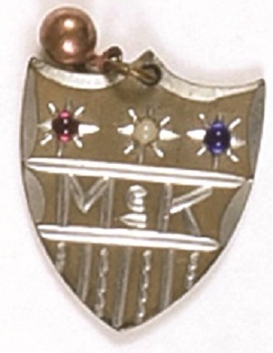 McKinley Metal Shield, Stars Pin