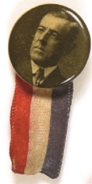Wilson Celluloid Pin With Ribbon