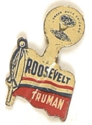 Roosevelt, Truman Litho Tab