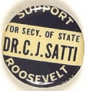 Roosevelt, Satti for Secretary of State Connecticut Coattail