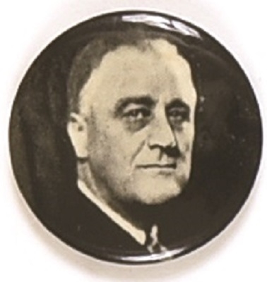 Franklin Roosevelt Black, White Celluloid