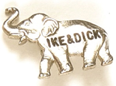 Ike and Dick Elephant Pin